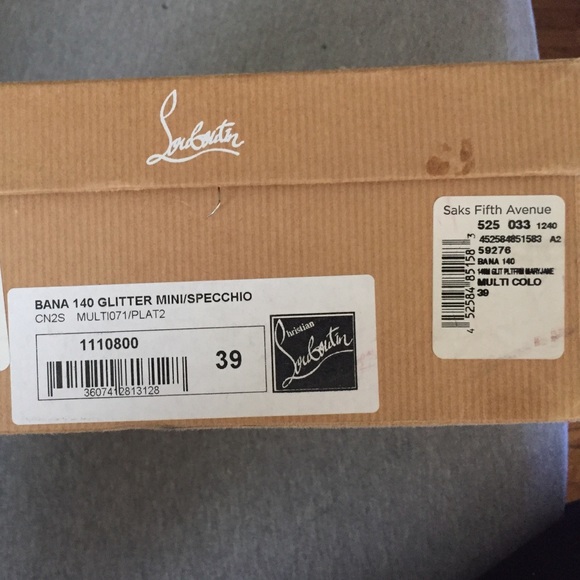 Christian Louboutin Glitter Platform Mary Janes size 39 - Picture 3 of 13